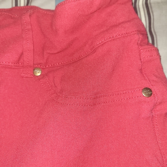 Y2K Style pink Denim high waisted shorts size 14 - Picture 5 of 8